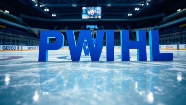 PWHL logo on ice rink board, symbolizing expansion franchises.