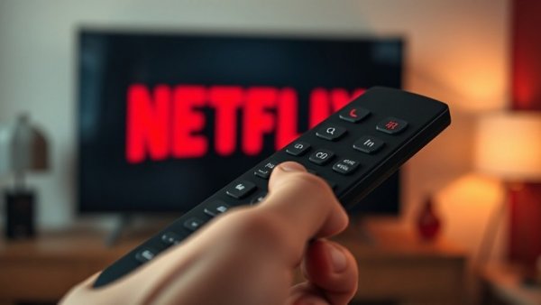 Texas lawsuit against Netflix concept with remote and logo.