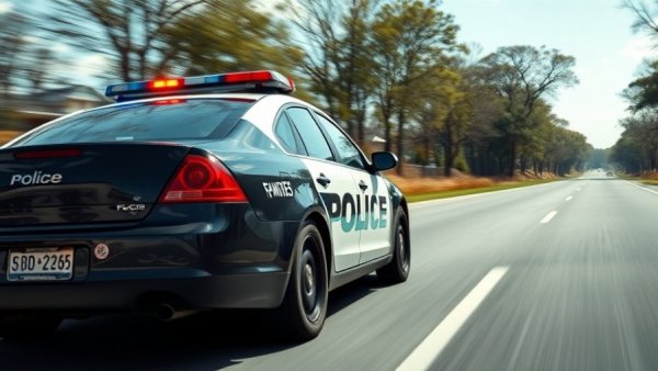 Emergency police vehicle involved in Wisconsin high-speed chase.