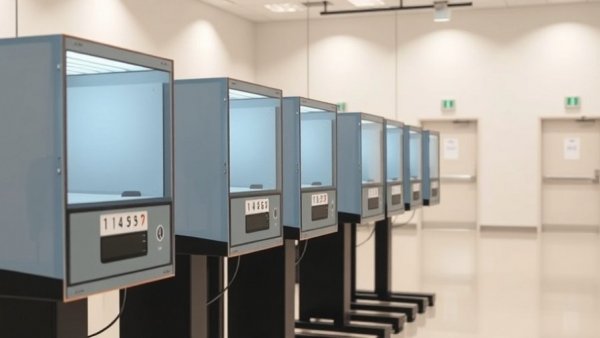 Electronic voting machines in Texas Senate race polling station