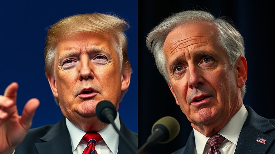 Comparison of Trump's age scrutiny to Biden's in split image.