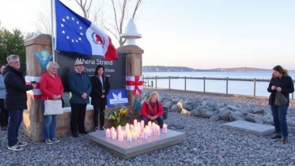 Memorial for Athena Strand turns site of tragedy into place of remembrance