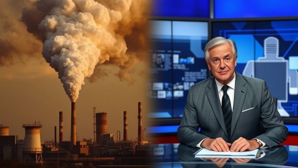 Iran nuclear negotiations: Smoke and news anchor image.