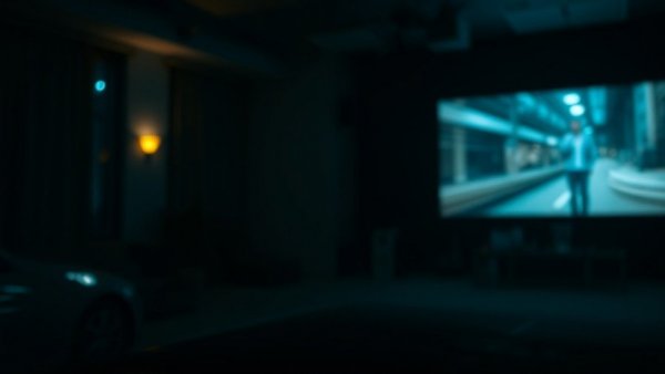 Blurry projected video of Dallas shooting news highlight.