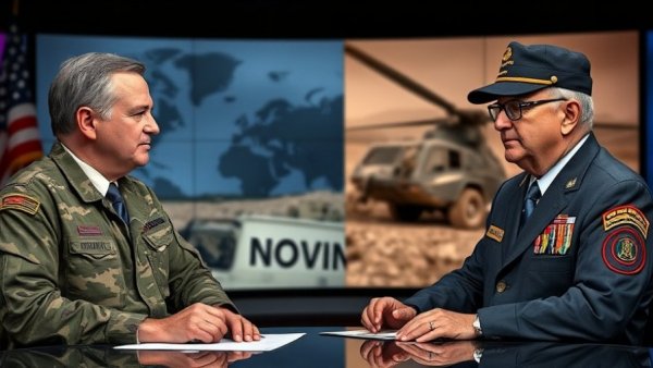 News discussion on funding terrorism lawsuit with anchor and veterans.