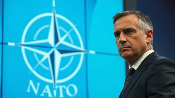 A news segment featuring NATO and thoughtful figure highlights restructuring of NATO.
