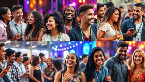 Vibrant collage depicting Houston events and activities for weekday calendar.