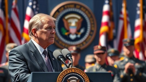 Politician delivers speech for Memorial Day tribute to Gold Star families.