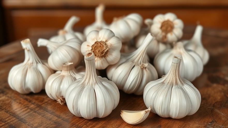 Clean arteries for heart health with garlic illustration.
