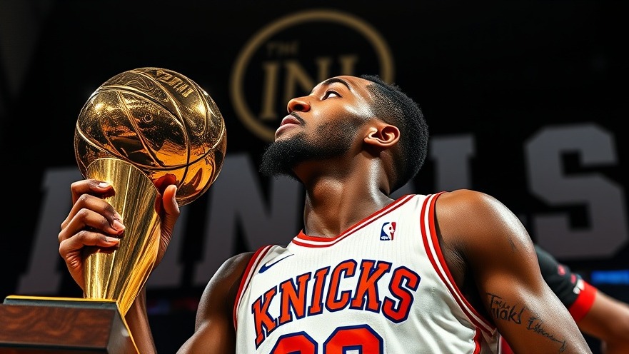 NBA Finals MVP Highlights: Player celebrates with trophy.