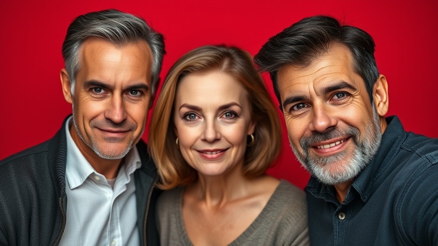 Older adults with serious expressions, healthy aging Houston theme.