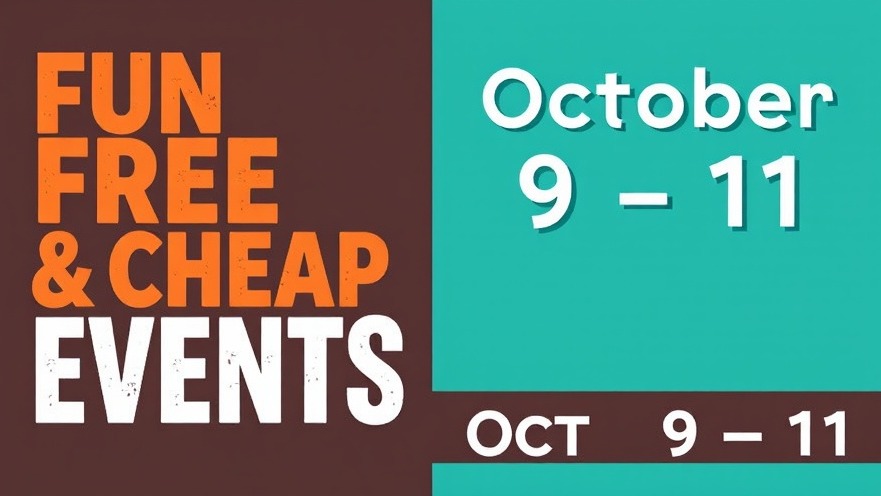 Explore fun, free events in Houston from October 9 – 11 on the events calendar.