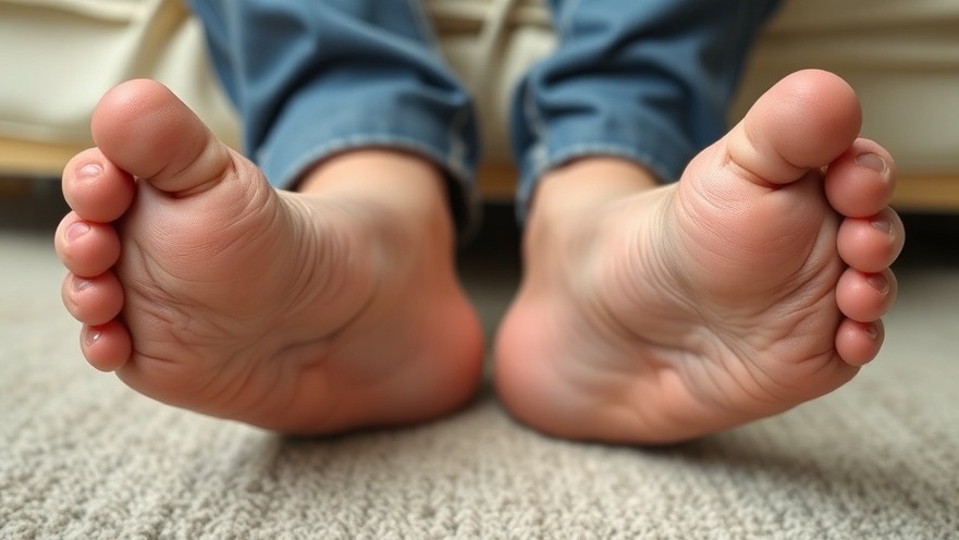 Middle-aged man discussing vitamins for swollen legs and ankles in studio.