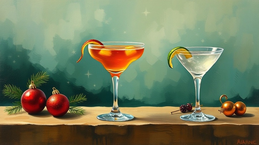 Festive holiday cocktails showcasing healthy cocktails and refreshing mocktail recipes.