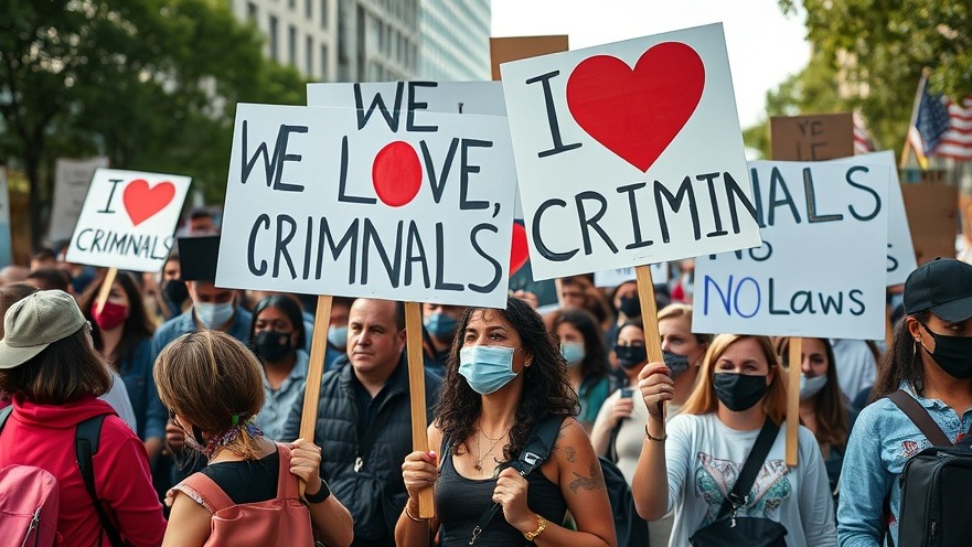 Diverse protestors rallying for immigration policy change, showcasing local communities' voices.