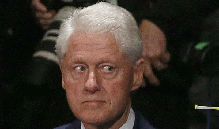 Bill Clinton testimony Epstein image shows two contrasting settings.