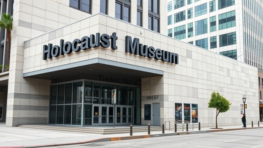 Holocaust Museum Houston exterior showcasing its sign, promoting remembrance and education.
