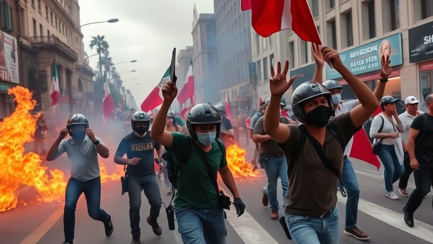 Mexican nationals protesting systemic change against social injustices.