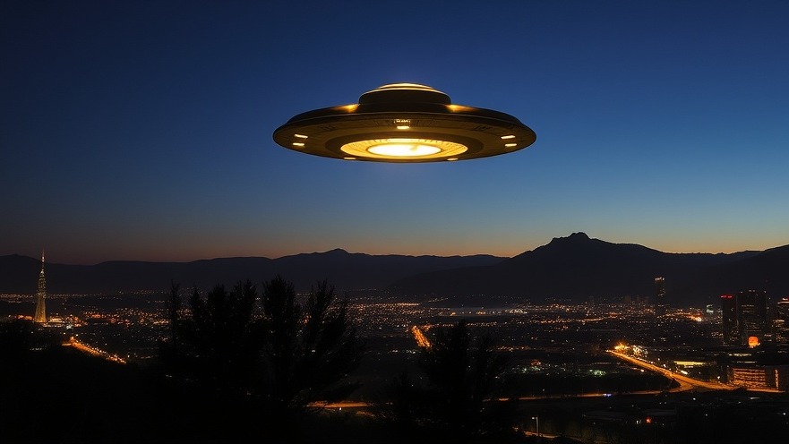 UFO flying at dusk highlighting government transparency in UFO sightings