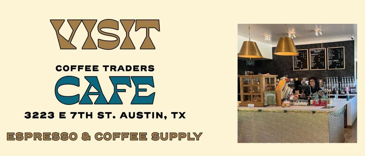 Minimalist pink background with white letter P for coffee roasters Austin TX