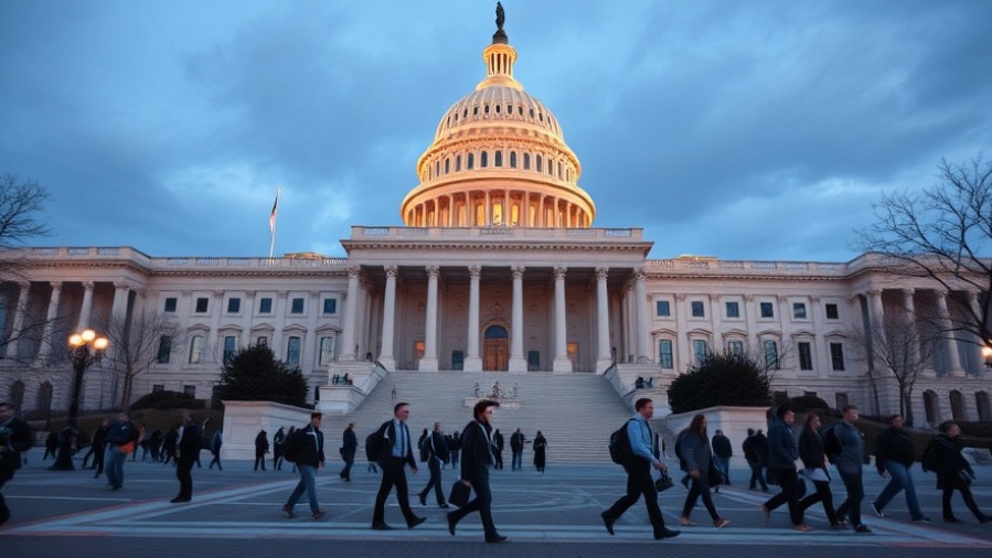 Federal workers entering the US Capitol amid shutdown affects discussions