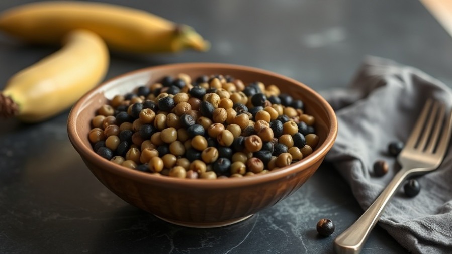 Bowl of black-eyed peas representing New Year's Day traditions and comfort food.