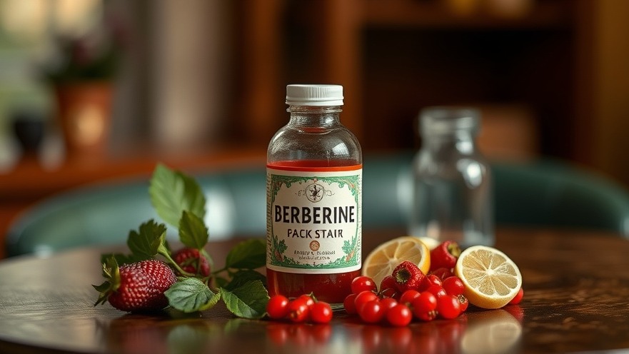 Bottle of Berberine promoting metabolic health and holistic wellness.