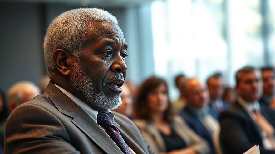 David Scott tribute in Georgia political history; an elderly black male speaks passionately.