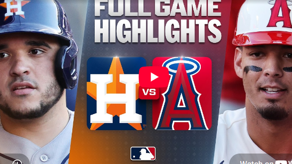 Astros vs Angels game analysis features intense player close-ups.