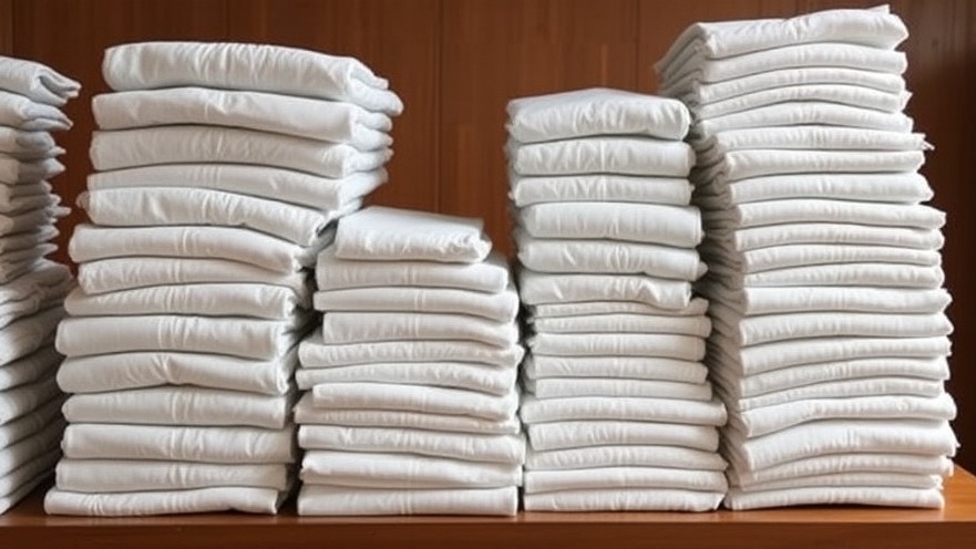 Stacks of free diapers in California supporting families' affordability needs.