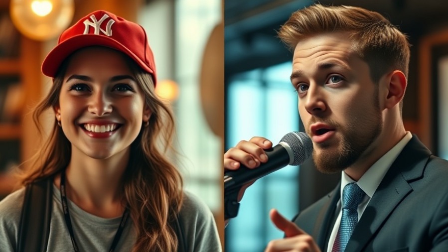 Woman in red cap and man speaking on cancel culture effects in media.