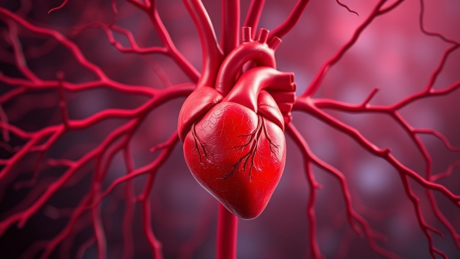 Conceptual image of a human heart illustrating benefits of a plant-based diet for heart health.