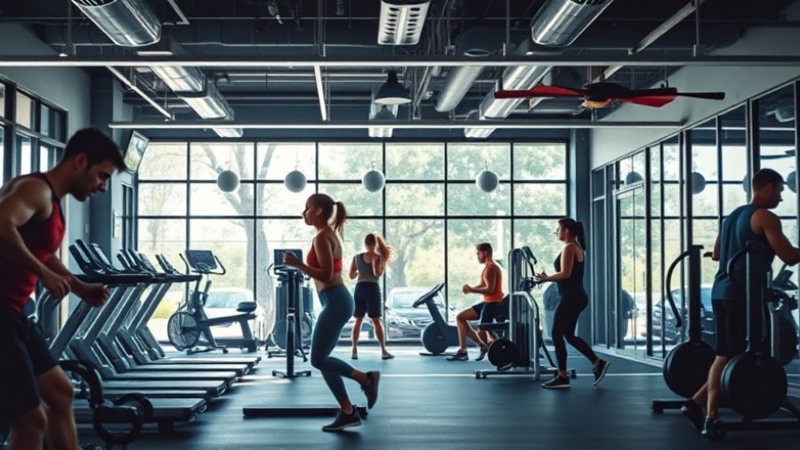 People exercising in a gym, showcasing vibrant Houston wellness retreats.