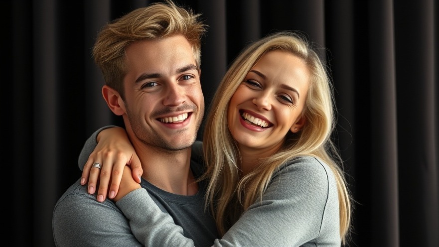Joyful young couple embracing, showcasing Christian community support and resilience in faith.