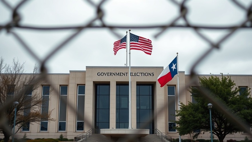 Modern elections building in San Antonio showcasing local elections and voter registration.