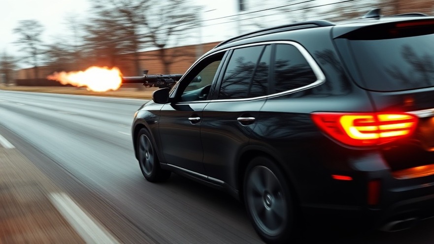 San Antonio crime news: black vehicle speeding with gunfire from the window.