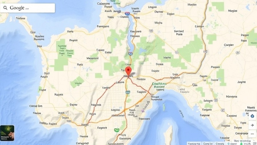 Google Maps showing vehicle theft prevention with tracking device benefits and law enforcement technology.