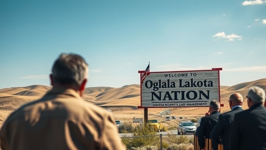 Formal meeting at Oglala Lakota Nation highlighting sustainable land management and Indigenous rights.