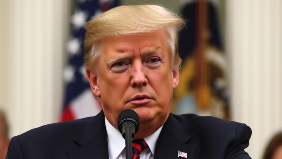 Stern Trump in national political news, focused on Capitol Hill issues.