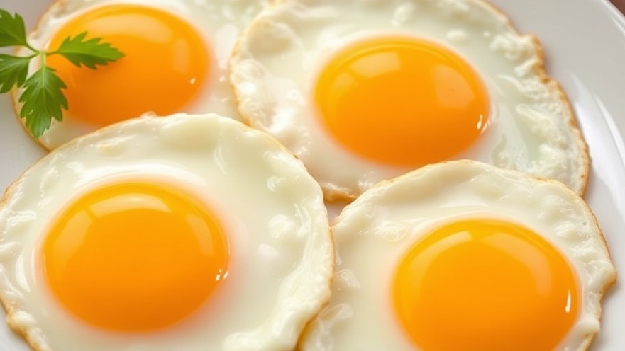 Delicious fried eggs, perfect for breakfast in Austin's vibrant local news scene.