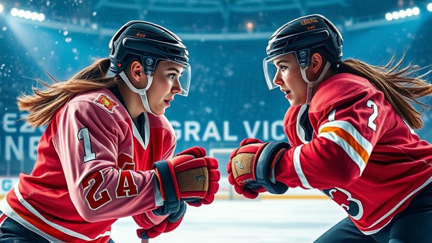 Dynamic female ice hockey players competing, showcasing healthy relationships in sports.