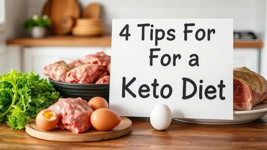 4 Tips For a Keto Diet with meats and eggs, highlighting benefits of ketogenic diet.