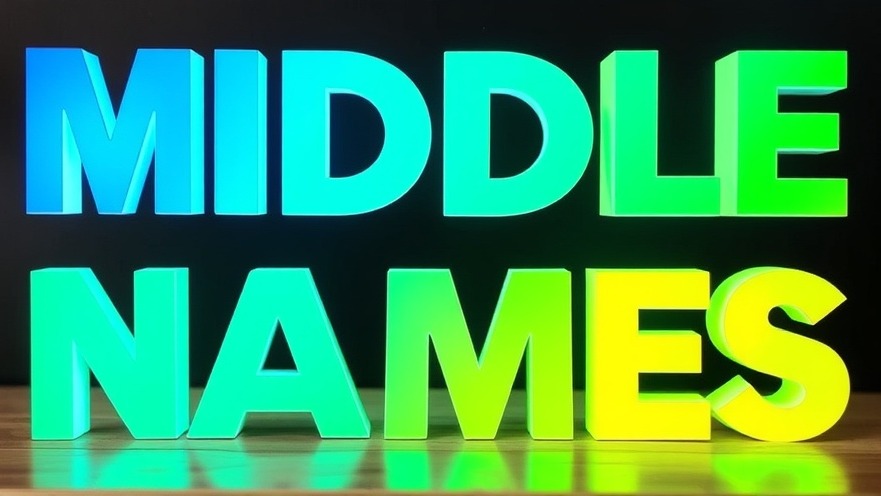 Trendy and unique middle names showcasing cultural naming practices