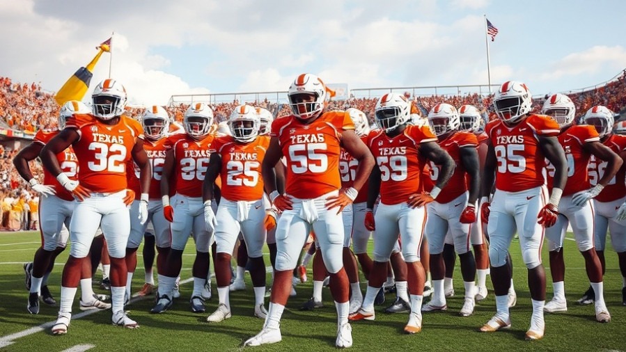 Texas Longhorns football team exemplifying community unity and emotional resonance in sports culture.