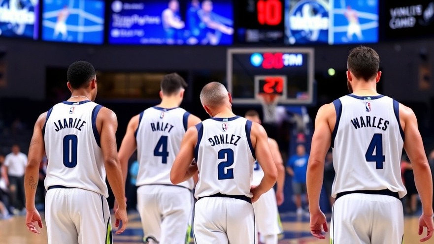 Dallas Mavericks players in white uniforms leaving the court, embodying the latest Dallas sports news.