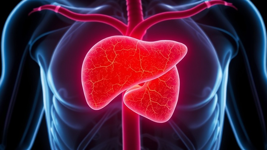 Conceptual image of the human liver promoting liver health tips for holistic living.