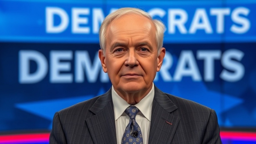 Elderly man in a suit at news studio highlighting working-class support for Trump.