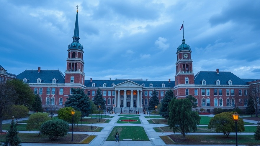 University campus reflecting higher education policy and admissions changes.