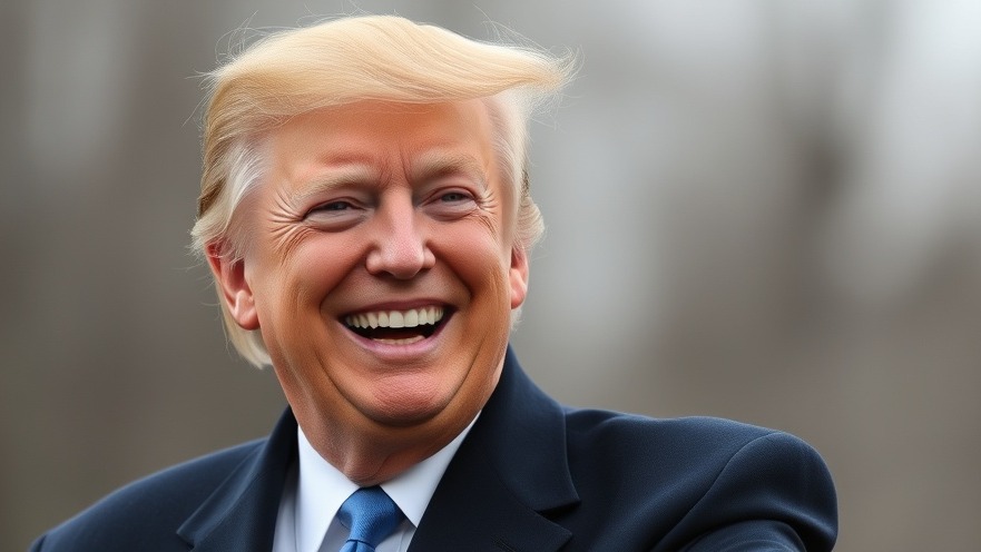 Trump smiling amid breaking news, reflecting the latest Trump news and political news today.