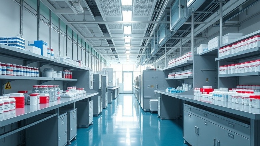Inside a pharmaceutical factory showcasing US investments in healthcare supply chain.